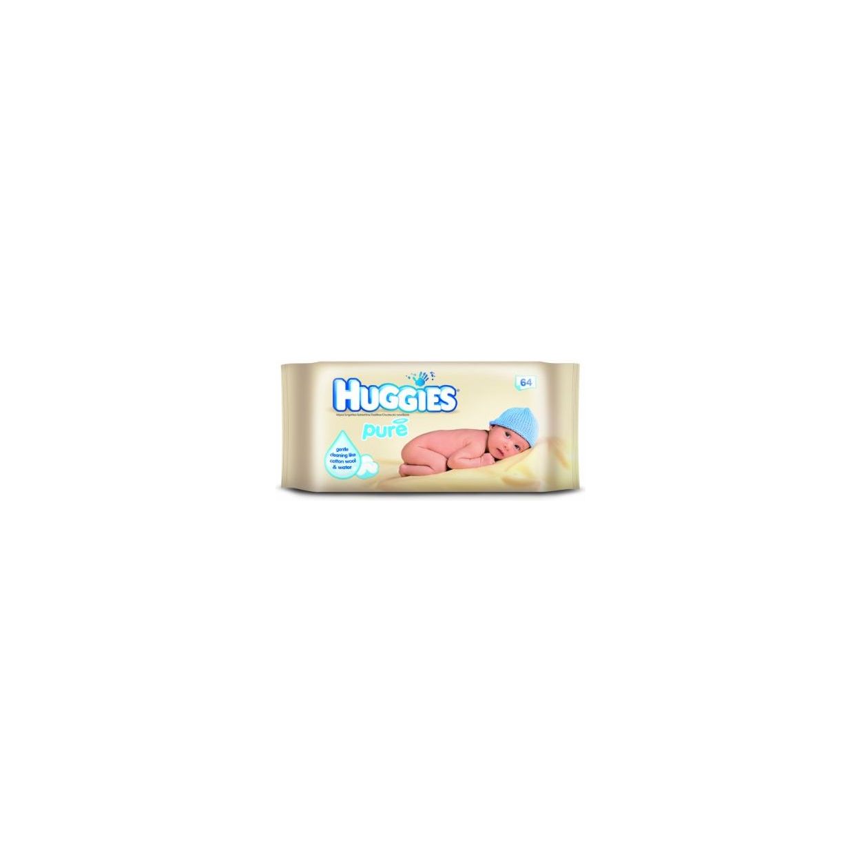 Huggies Wet Wipes, 64 vlhčených obrúskov na rýchlu očistu