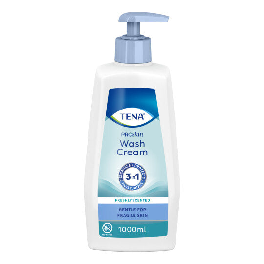 Tena, umývací krém 3v1 (1000 ml) s hydratačným a ochranným účinkom