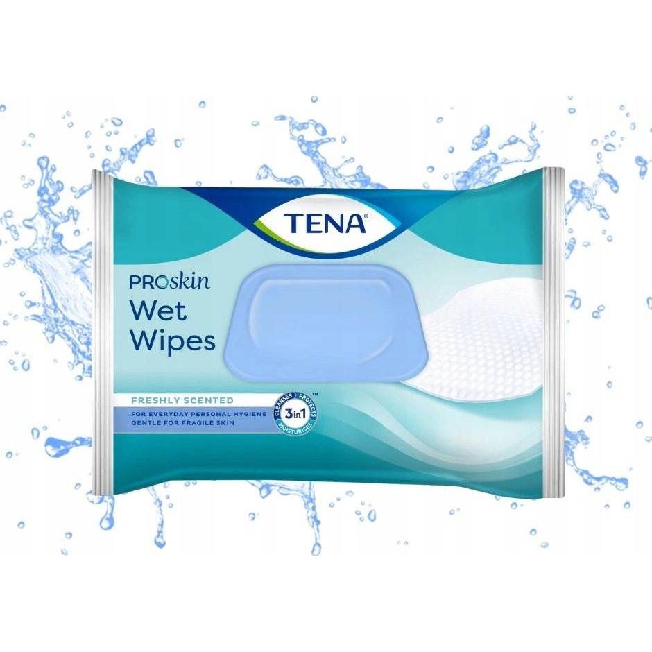 Tena Wet Wipes, 48 ks vlhčených utierok pre rýchlu a pohodlnú očistu