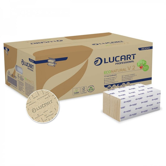 EcoNatural 863044, skladané recyklované utierky V2 pre profesionálnu hygienu
