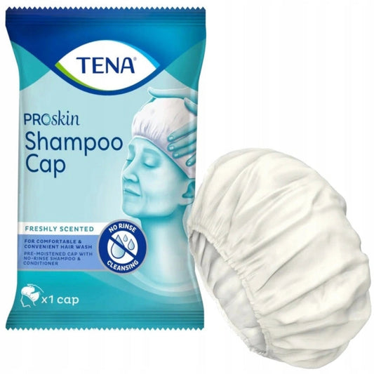 Tena Shampoo Cap, 1 ks čiapka do sprchy s umývacou emulziou